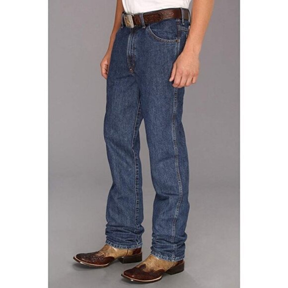 Cinch Men's Green Label Relaxed Fit Original Rise Tapered Leg Jeans Dark Stonewa - Picture 2 of 5